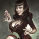 Illustration for article titled The Loveliness That Will Not Die: Sexy Vampire Pin-Up Art
